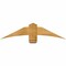 Ekena Millwork Bellingham Rough Sawn Timber Gable Bracket, Western Red Cedar, 48"W x 12"H x 2"D x 6"F, 6/12 Pitch GBW048X12X0206BEL00RWR - alternate 1